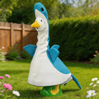 ARGOOFG Summer Porch Goose Outfits for Large 23" H Statue Decor, Shark Blue