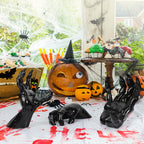 Halloween Decorations Indoor Outdoor 3 Pack Wall Mount Creepy Hands&Candles