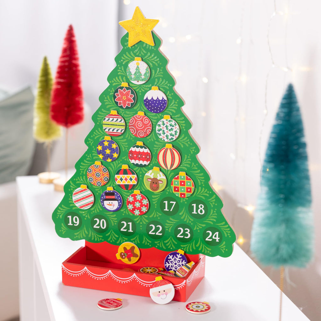 Melissa & Doug Countdown to Christmas Wooden Advent Calendar