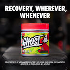 GHOST BCAA Powder Amino Acids Supplement, Strawberry Watermelon - 30 Servings - Sugar-Free Intra, Post & Pre Workout Amino Powder & Recovery Drink, 7G BCAA