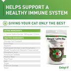 Vetoquinol Enisyl-F Lysine Bites: L-Lysine Chews for Cats & Kittens - Chicken Liver-Flavor, 6.4oz (180g) Recloseable Bag