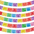 Lctevvn 6 Packs 108 Ft Fiesta Party Decorations Mexican Party Banners Papel Picado Banners Cinco De Mayo Decorations Dia De Los Muertos Decor Mexico Halloween Banner Birthday Party Decorations (6pack Banners) (6 Packs Banner)