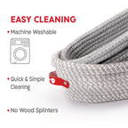 KneadAce Cotton Rope Banneton Bread Proofing Basket Set, 2 x Oval Bread Basket with Liners & Covers for Artisan Bread Baking, Sourdough Bread Baking Supplies