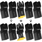 TrivdPro 52PCS Oscillating Saw Blades, Professional Universal Titanium Multitool Blades for Wood Plastics Metal, Quick Release Multi Tool Blades Kits Fit Dewalt Ryobi Milwaukee Rockwell Fein
