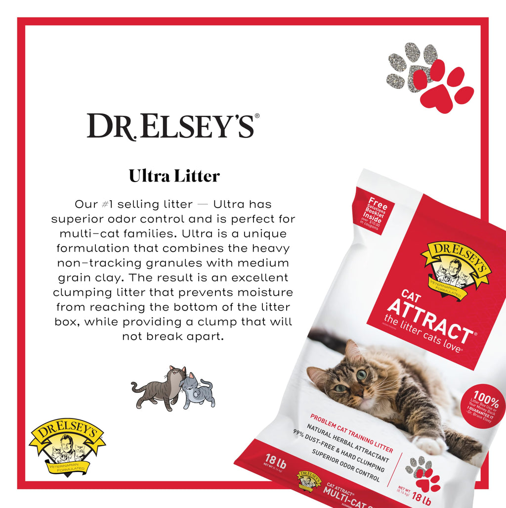 Dr. Elsey's® Cat Attract® Clumping Clay Cat Litter 18-lb. Bag