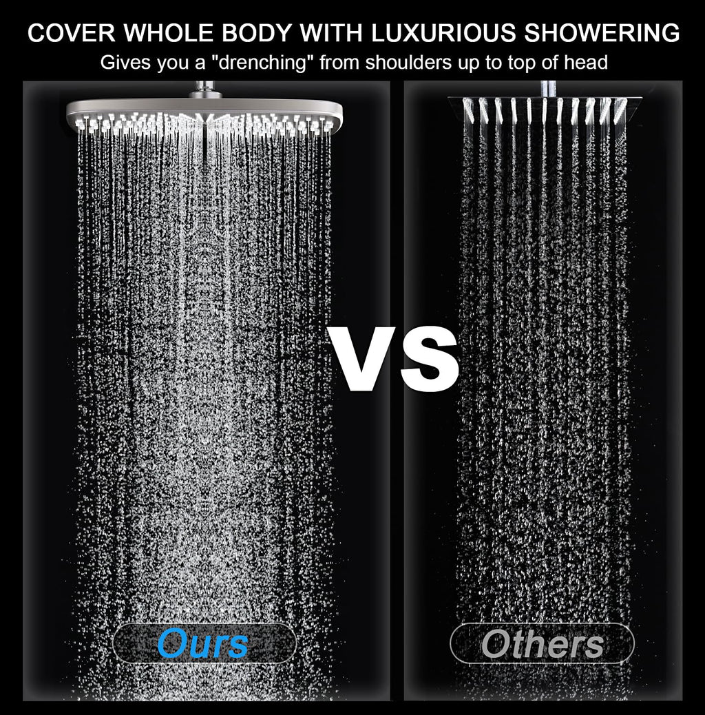 Rain Shower Head with Handheld Showerhead, Nickel 1.8GPM 460311