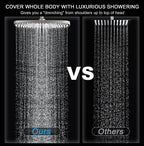 Rain Shower Head with Handheld Showerhead, Nickel 1.8GPM 460311