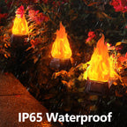 Toodour Solar Halloween Lights Outdoor, 4 Pack Solar Torch Light Waterproof