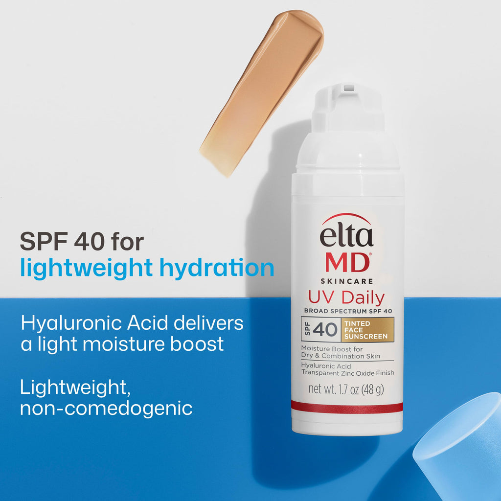 EltaMD UV Daily Tinted Face Sunscreen Moisturizer, SPF 40, 1.7 oz