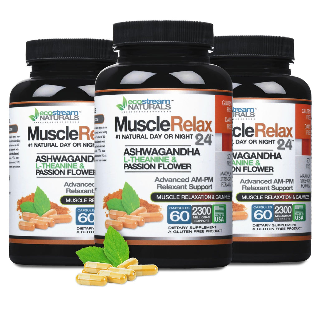 2 Pack, Original Muscle Relaxant 24/7 Day/Night Max Strength with Magnesium