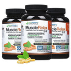 ecostream Naturals MuscleRelax 24/7 Supports Muscle Relaxation, Day or Night Use, Naturally Derived Ingredients - Safe and Effective - Gluten-Free - 60 Vegetarian Capsules