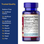 Puritan's Pride Premium Cranberry Fruit Concentrate 252mg (12,600mg Equivalent) with Vitamins C and E, Dietary Supplement for Immune System Support, 100 Rapid Release Softgels,(Pack of 2)