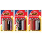 BIC Maxi Special Edition Pocket Lighters, Long-Lasting Flame for Home, Fashion Designs, 12-Pack (Designs May Vary)