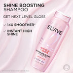 L’Oreal Paris Elvive Glycolic + Gloss Shampoo and Conditioner Set, 56 Fl Oz