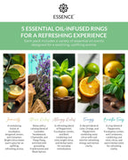 HONÉ Essence Nasal Diffuser Custom Blends Bundle – Essential Oil Silicone Nose Rings for Energy, Immunity, Stress & Allergy Relief – Wearable Aromatherapy for Daily Wellness & Relaxation