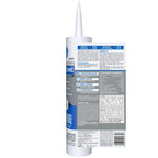 GE All Purpose Silicone Caulk, White, 10.1 fl oz Cartridge, 12 Pack - 100% Waterproof Silicone Sealant, Stronger Adhesion, Freeze & Sun Proof
