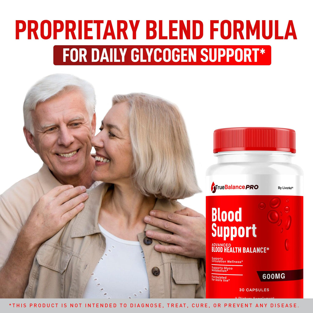 (2 Pack) True Balance Blood Support Pro Glycogen Capsules Maximum Strength, TrueBalancePro Pills Supplement Multivitamin All Natural Advanced Formula Daily Health & Wellness, 60 Capsules for 3 Months