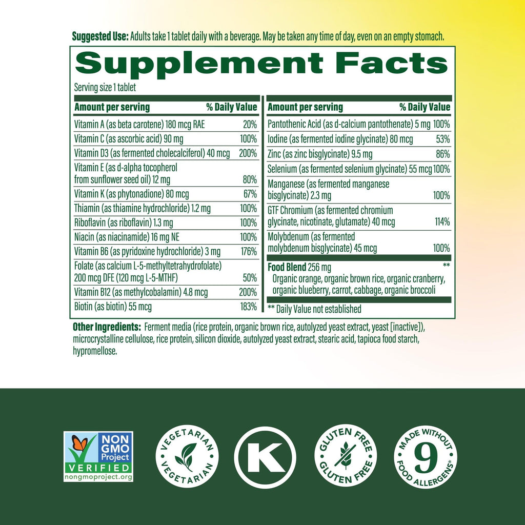 MegaFood Multivitamin for Women 55+ One Daily Womens Multivitamin with Vitamin D3, C, Zinc & Bioavailable Vitamin B12 & Folate - Healthy Aging, Brain & Bone Health, Vegetarian, 90 Tablets