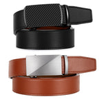 Zitahli Leather Ratchet Belt for Men - 2 Pack Mens belt,Customizable Fit