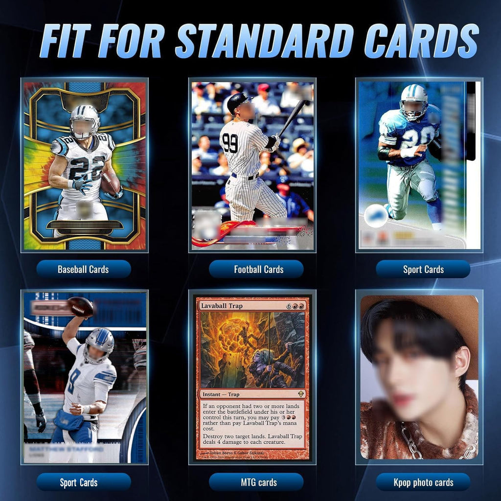 10000ct Clear Card Sleeves for Trading Cards, Baseball Sports Soft Sleeves, Ultra Soft Plastic Card Protector Sleeve for Football, MTG, PKM, Game, Standard Cards