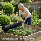 Hortifan 7.5 x 100 FT Bird Netting,1/2" Mesh Garden Netting,100PCS Zip Tie