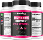 FeminaPro Nighttime Advanced Formula, FeminaPro Nighttime Maximum Strength Health Wellness, FeminaPro Night Time Pills for Women Support Supplement Premium Daily Formula, 60 Capsules for 1 Month