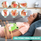 Frog Microwave Heating Pad for Period Cramps, Microwavable Heating Pad for Neck Pain Relief, Heatable Stuffed Animals for Adults Kids, Frog Plush Toys with Removable Heat Pack with Lavender Scented