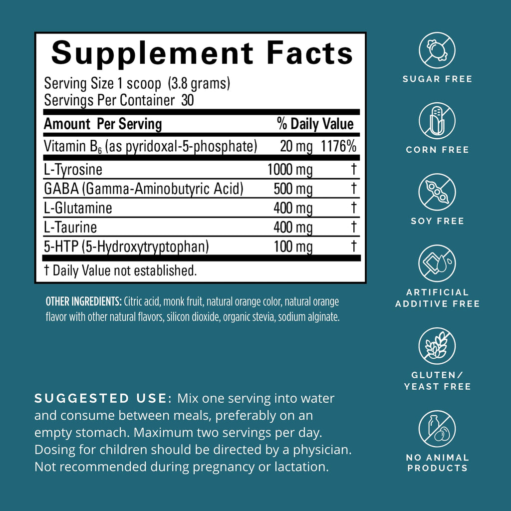 BRAINMD Dr Amen NeuroLink Powder - 114g - Supports Memory, Focus & Concentration - Gluten Free - 30 Servings