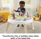 Fisher-Price Baby to Toddler Learning Toy 2-in-1 Like a Boss Activity Center and Play Table with Lights Music and Sounds