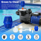 7.5k-20k Gallons Blue Pool Unit Replacement Mineral Cartridge for Pool RX,Compatible with Above Ground and Inground Pools Filter Replacement, up to 6 Months