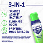 MICROBAN Disinfectant Spray, 24 Hour Sanitizing and Antibacterial Spray, Sanitizing Spray, Fresh Scent, 2 Count (15oz Each)