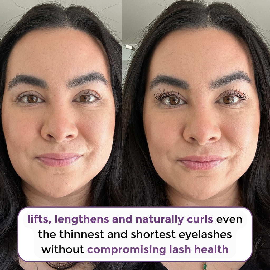 Rumi Cosmetiques VolumeCare+ Mascara For Mature Women - Extreme Length and Volume 2-in-1 Formula - No Clumps or Flaking, Long-Wearing, Hypoallergenic Mascara For Sensitive Eyes (Natural Black)