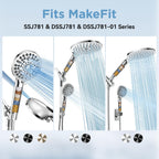 MakeFit Shower Head Filter Replacement Cartridge for SSJ781/DSSJ781/ DSSJ781-01/DSS1581 MakeFit Filtered Handheld Shower Head (2-PACK)