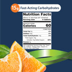 TRUEplus Glucose Tablets, Chewable, Orange Flavor, 15g Fast-Acting Carbohydrates, Fat Free, Gluten Free, Raise Low Blood Sugar and Boost Energy, 50 Count, 3 Bottles