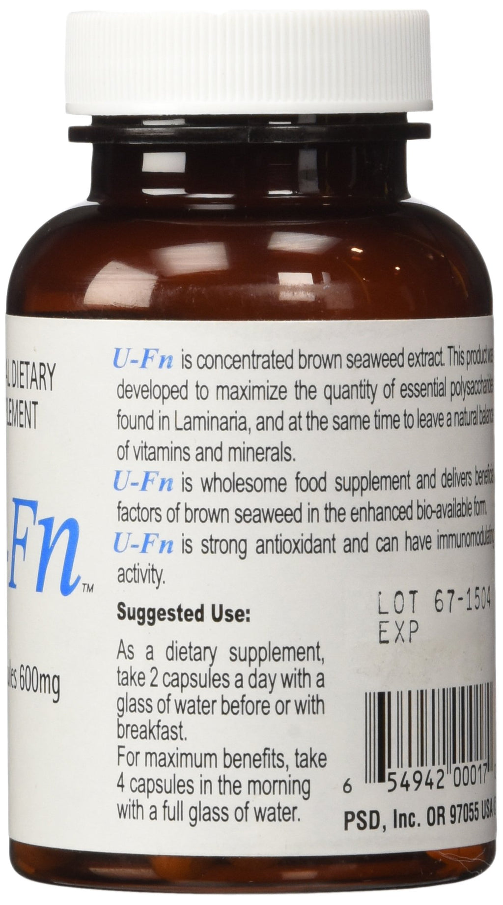 U-Fn U-Fucoidan Extract 60 Caps 600 MG