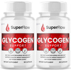 (2 Pack) Super Flow Glycogen Support, Official SuperFlow Advanced Formula Glyco Optimizer Capsules, All Natural Super Flow Pills, Daily Wellness Supplement to Support Healthy Balance (120 Capsules)