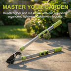 BeBecome 25"- 43" Tree Trimmer, Heavy Duty Bypass Loppers for Tree Branches, Sharp Steel Pruning Shears for 2 Inch Cutting, Garden Tool for Yard Trimming
