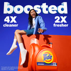 Tide Liquid Laundry Detergent, Original Scent, 126 Loads, 158 fl oz, Boosted Clean even in cold water, laundry soap, concentrated liquid detergent