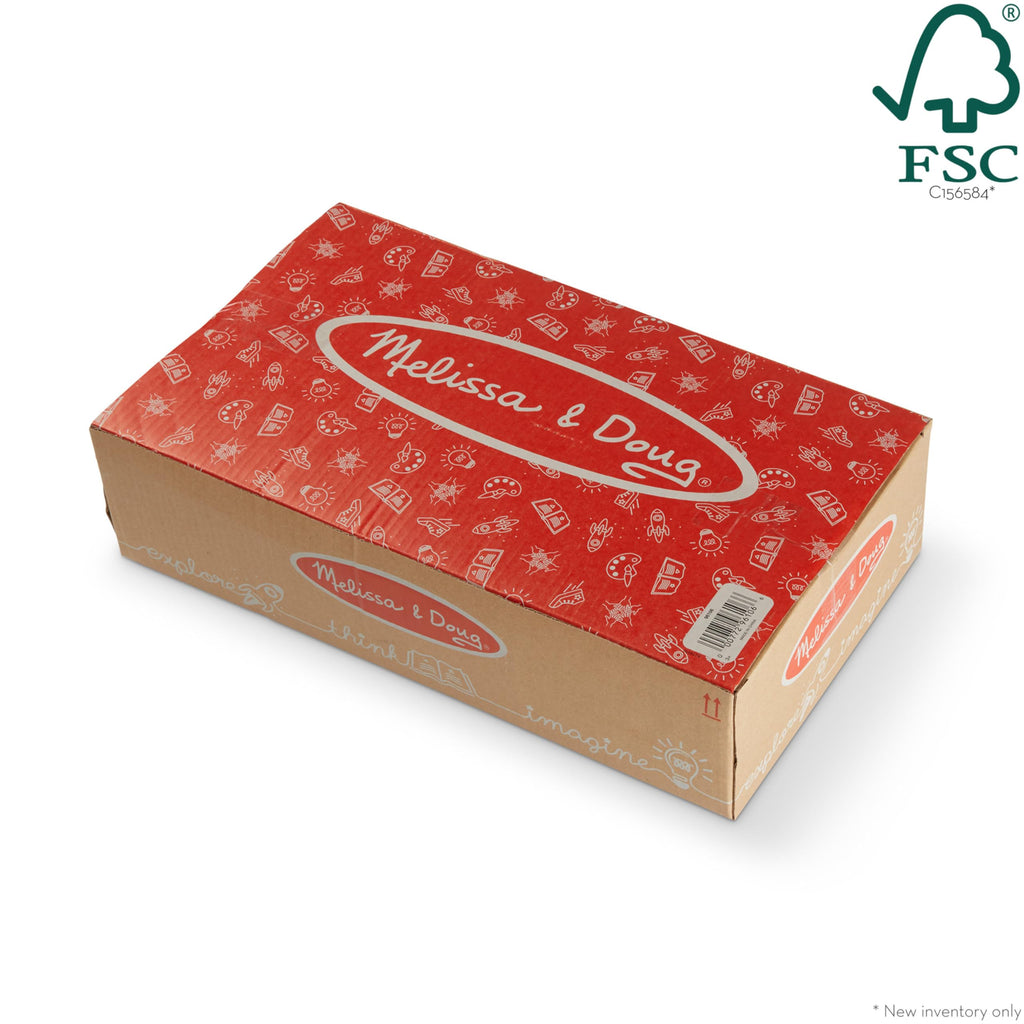 Melissa & Doug Easel Accessory Set - Paint, Cups, Brushes, Chalk, Paper, Dry-Erase Marker - FSC Certified