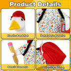 Back to School Porch Goose Outfits Goose Costume for School Outdoor Decor