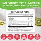 Center-Filled Magnesium Glycinate Gummies 400MG - High Absorption for Kids, Teens & Adults - Supplement for Sleep, Calm & Muscle Relaxation with B6 & D3 - Gluten Free & Vegan Friendly - 120 Count