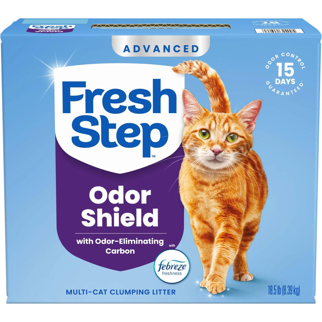 Fresh Step Advanced Odor Shield Multi Cat Clumping Cat Litter, 18.5 lb, 2Pk