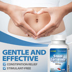 HealthA2Z® Stool Softener, Docusate Sodium 100mg, Red & White Capsules, Dependable & Stimulant-Free, Gentle Constipation Relief, 400 Counts