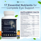 Rebuild Your Vision Ocu-Plus Formula – Eye Health Supplement with Lutein & Zeaxanthin – Supports Visual Clarity, Night Vision & Macular Health – with Bilberry, Ginkgo Biloba & NAC – 60 Capsules