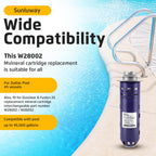 Replacement for Nature2 Duoclear 25 35 Mineral Cartridge W28000 W28001 for All Zodiac Duoclear Fusion, Fusion Vision, Vision Pro Above Ground Inground Pool Vessels, for up to 35,000 Gallons Pool
