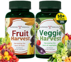 Supermed Research Fruits and Vegetables Supplements – 2 Pack Combination Fruit & Veggies Supplement – Whole Food Vitamins & Minerals for Adults – Superfood Veggie Vitamins for Adults (180 x 2, 360 Ct)