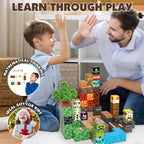 Magnetic Building Blocks Set, 100pcs Magnetic Blocks STEM Construction Toys