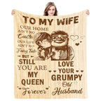 CENSIHER Gift for Wife from Husband, Anniversary Blanket Gifts for Women