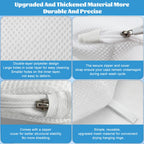 Eiito Hat Washer Cage Hats Cleaner, 4Pcs (2 Cages + 2 Bags) Hat Washer for baseball caps for Washing Machine or Dishwasher, Ball Cap Washers Frame for Flat & Curved Hats, White