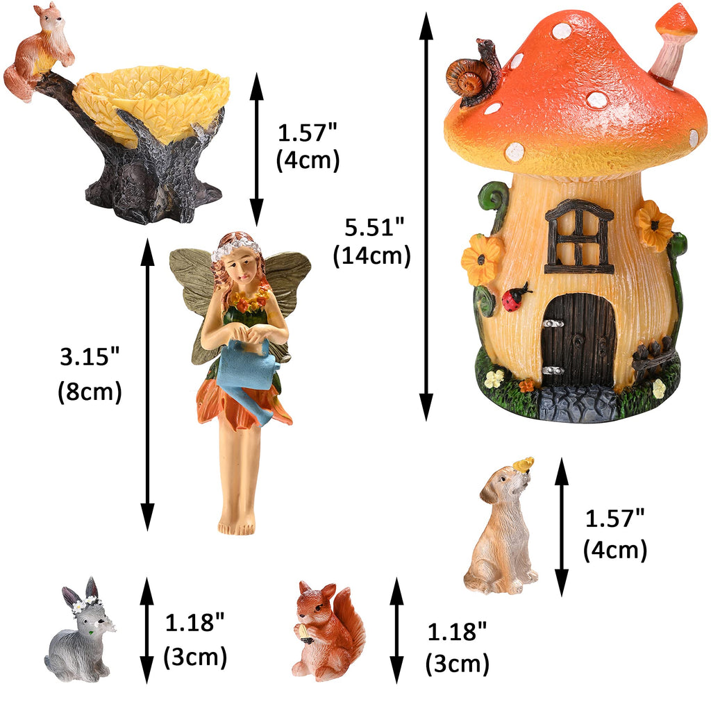 Sparkle Race Fairy Garden Accessories Kit with Miniature Figurines